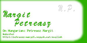 margit petreasz business card